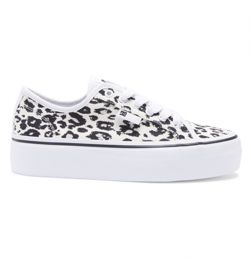 Cheetah Print DC Shoes Manual Platform - Flatform Shoes | WTFLUH-058