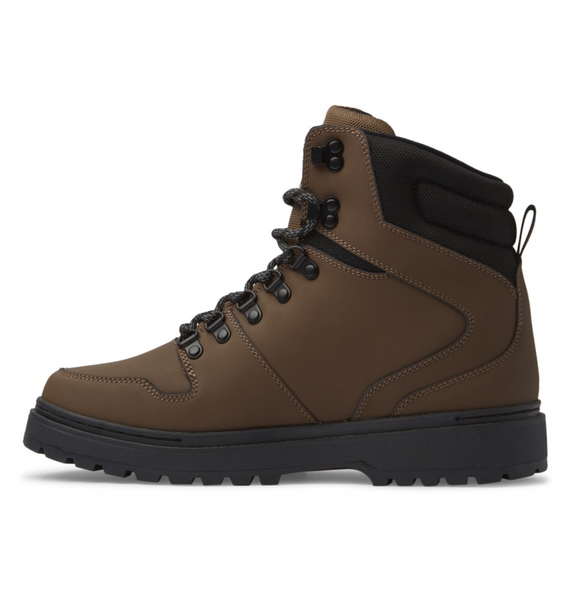 Dark Chocolate DC Shoes Peary Tr - Leather Boots | HWYBED-182