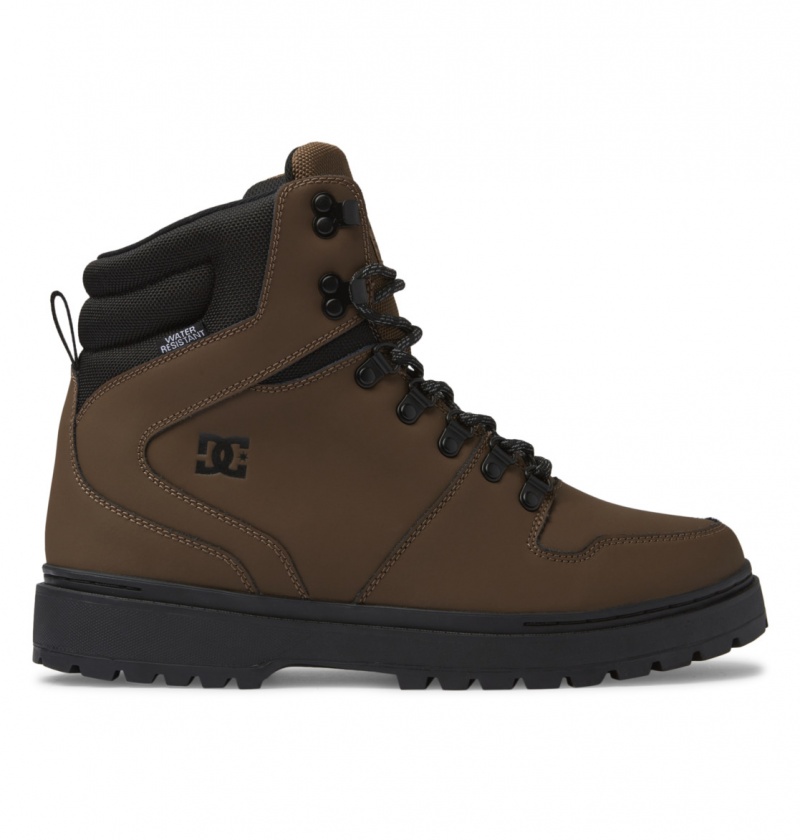 Dark Chocolate DC Shoes Peary Tr - Leather Boots | HWYBED-182