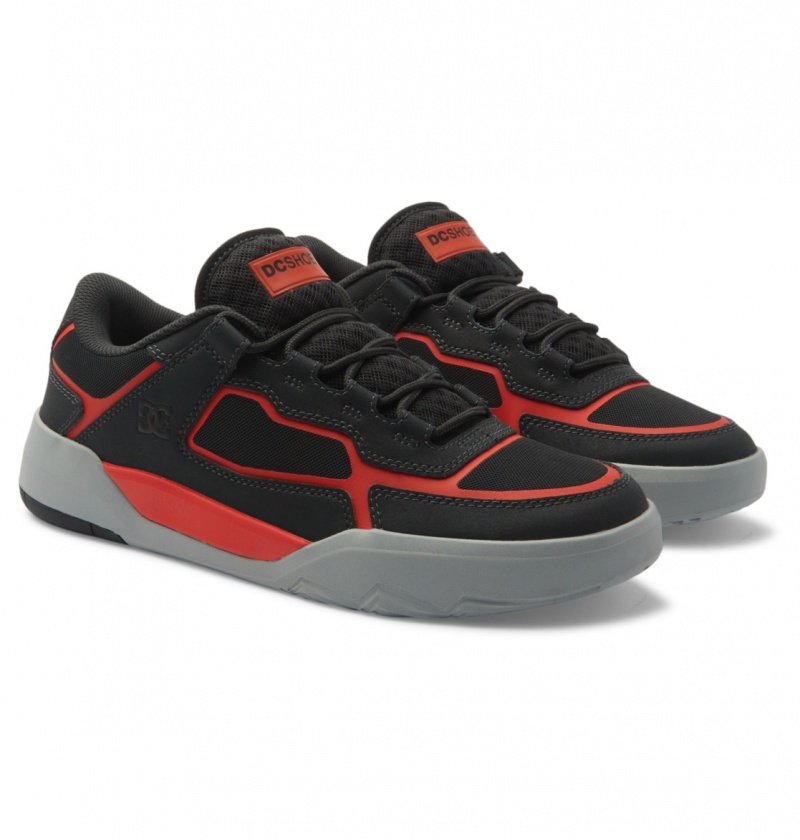 Dark Grey / Orange DC Shoes DC Metric - Leather Shoes | AQIRFM-574