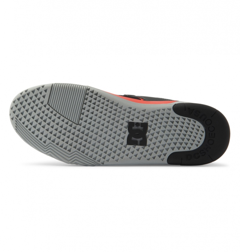 Dark Grey / Orange DC Shoes DC Metric - Leather Shoes | AQIRFM-574