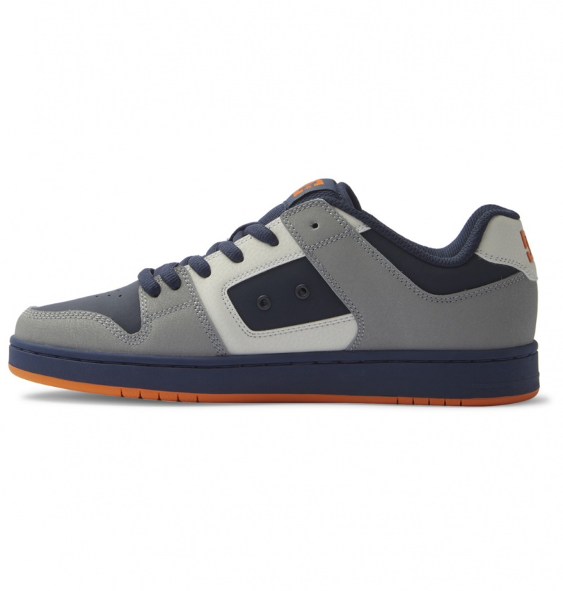 Dc Navy / Orange DC Shoes Manteca - Leather Shoes | CXBDQK-029