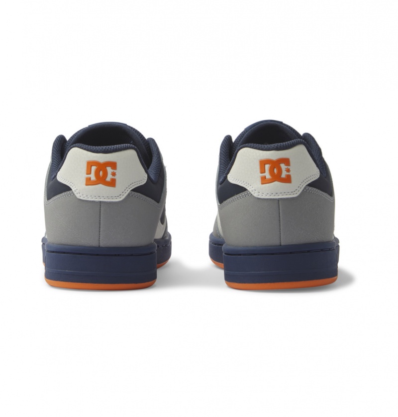 Dc Navy / Orange DC Shoes Manteca - Leather Shoes | CXBDQK-029