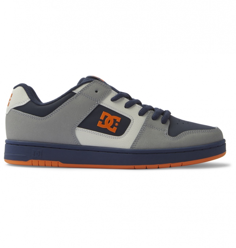 Dc Navy / Orange DC Shoes Manteca - Leather Shoes | CXBDQK-029