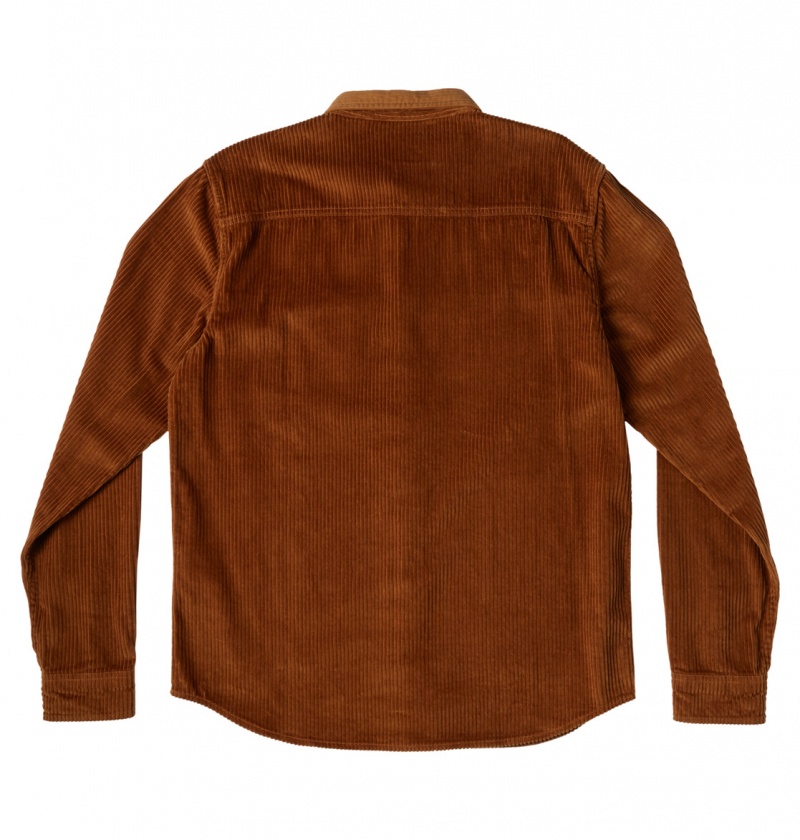 Dc Wheat DC Shoes Closed Lines - Long Sleeve Shirt | YWGRJB-741