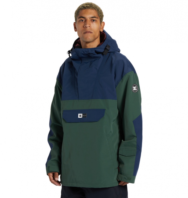 Dress Blues DC Shoes Dc-43 - Technical Anorak Snow Jacket | RLGMQT-931