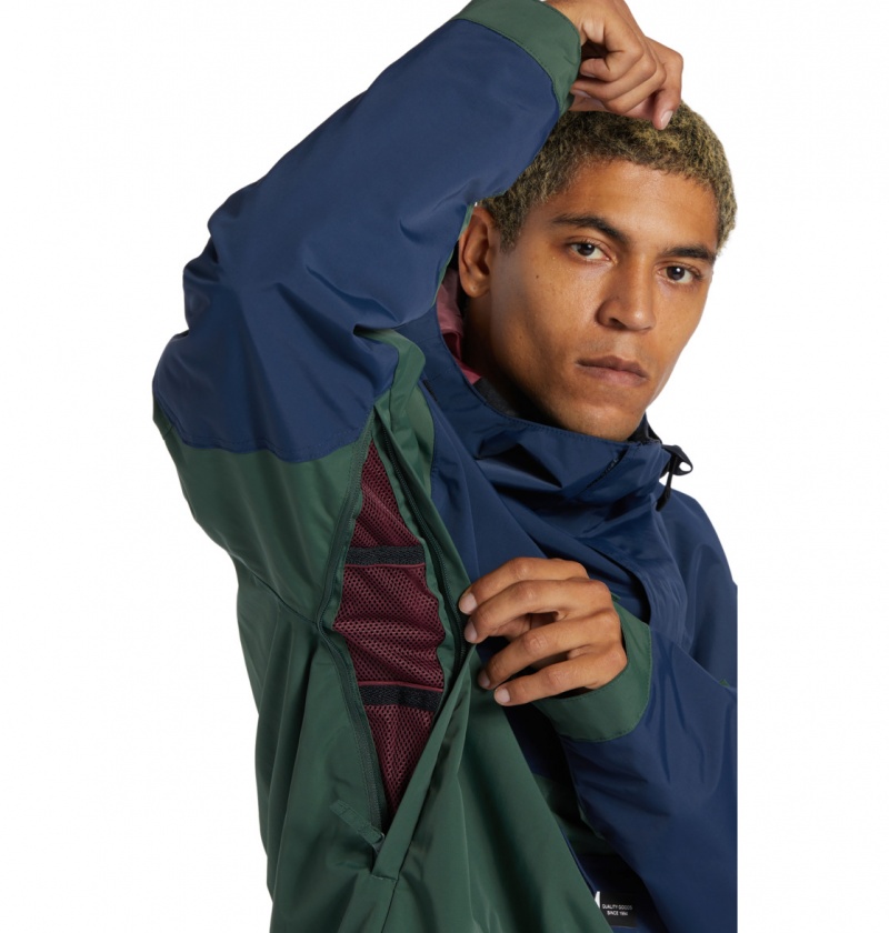 Dress Blues DC Shoes Dc-43 - Technical Anorak Snow Jacket | RLGMQT-931