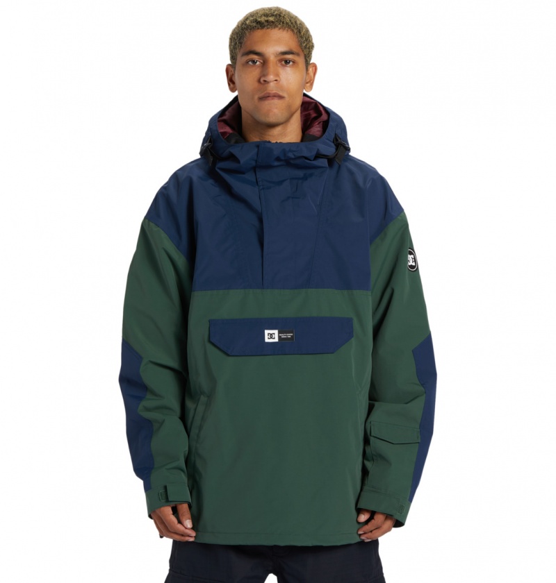 Dress Blues DC Shoes Dc-43 - Technical Anorak Snow Jacket | RLGMQT-931