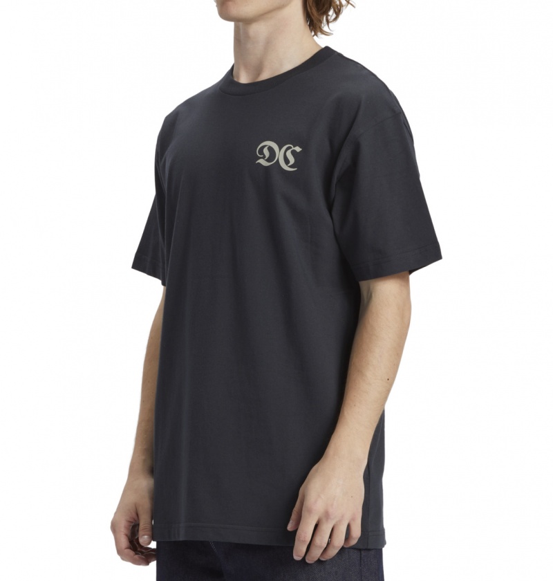 Ebony DC Shoes The Issue - T-Shirt | SVOHLM-186