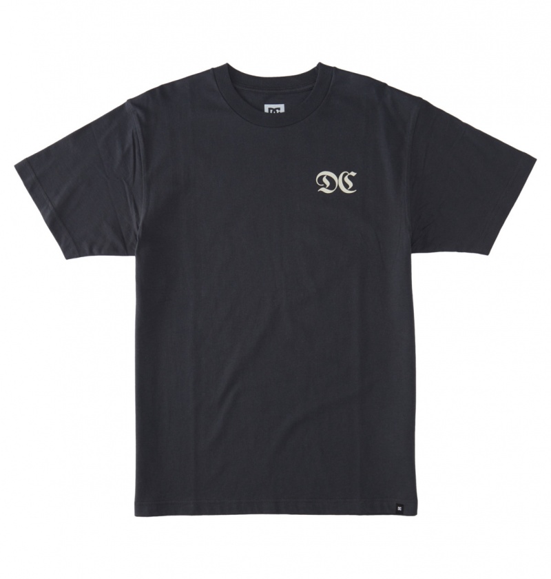 Ebony DC Shoes The Issue - T-Shirt | SVOHLM-186