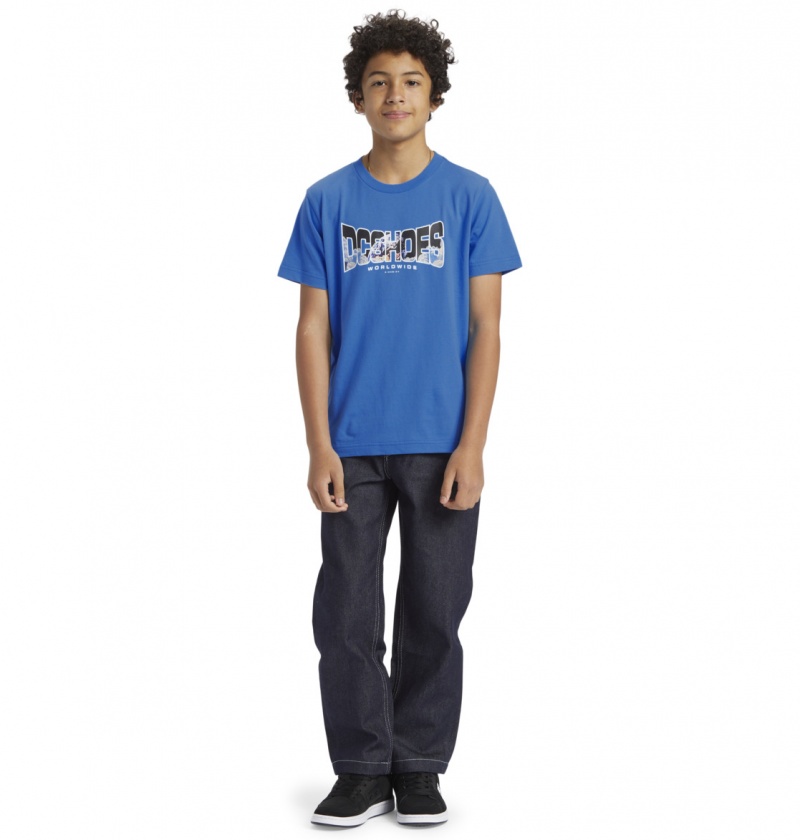 French Blue DC Shoes Astro - T-Shirt 8-16 | JMLYOQ-506