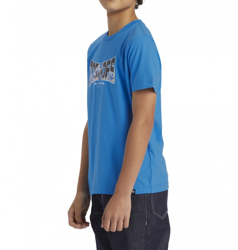 French Blue DC Shoes Astro - T-Shirt 8-16 | JMLYOQ-506