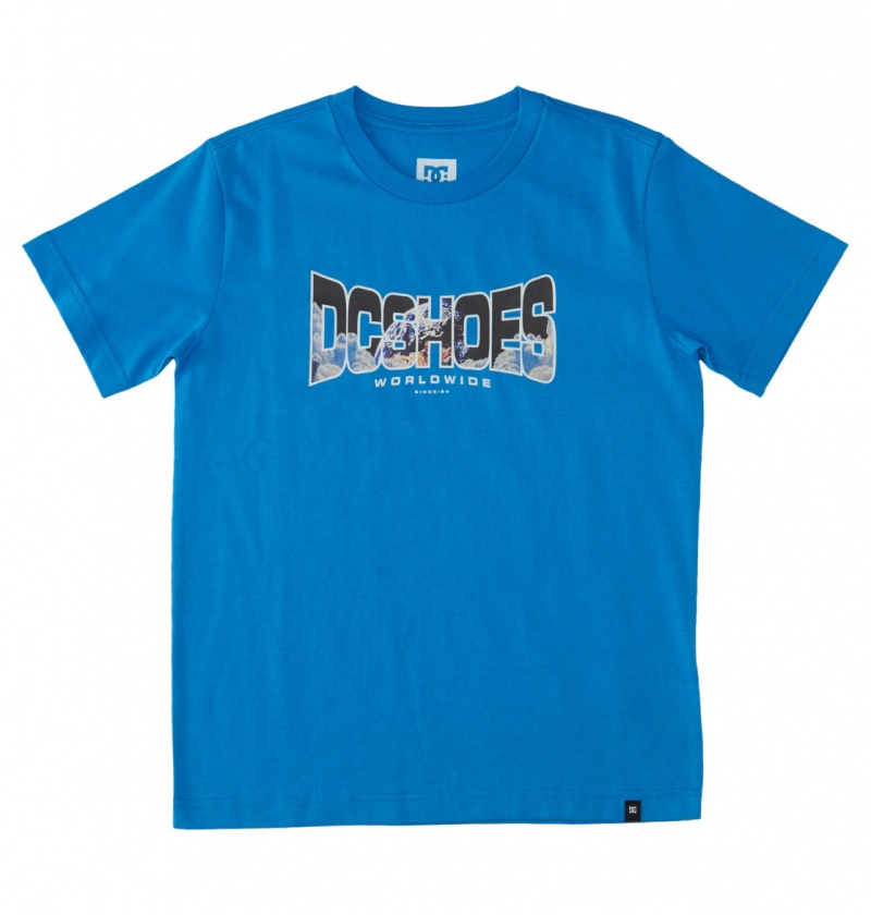 French Blue DC Shoes Astro - T-Shirt 8-16 | JMLYOQ-506