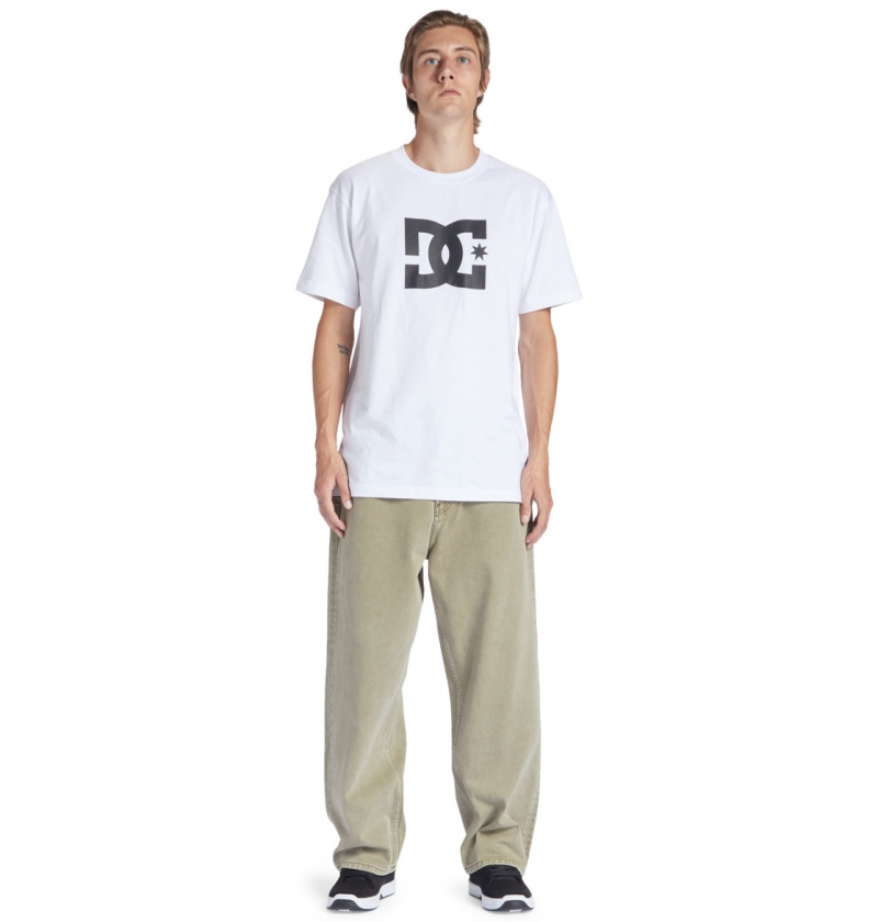 Green Overdye DC Shoes Worker - Baggy Fit Jeans | RSEQUK-876