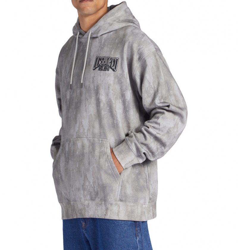 Grey Stone DC Shoes Hangar Ph - Hoodie | DIWBLZ-280