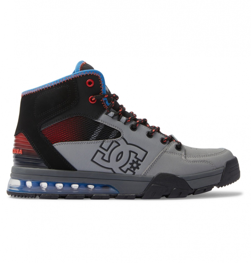 Grey / Blue Ashes DC Shoes Versatile Hi WR - Lace-Up Boots | WRINJH-401