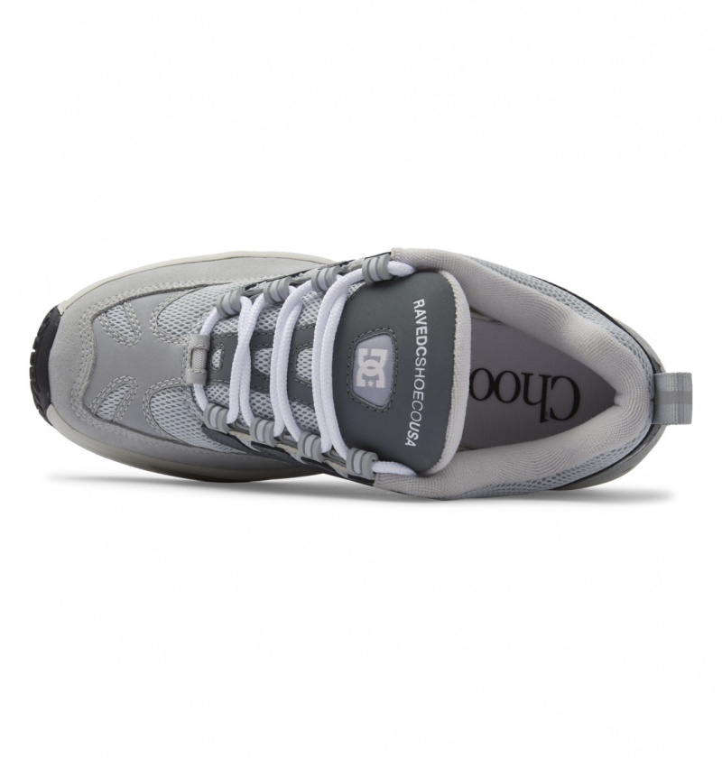 Grey / Grey / Grey DC Shoes Lukoda x Rave - Leather Shoes | BUVYKO-073