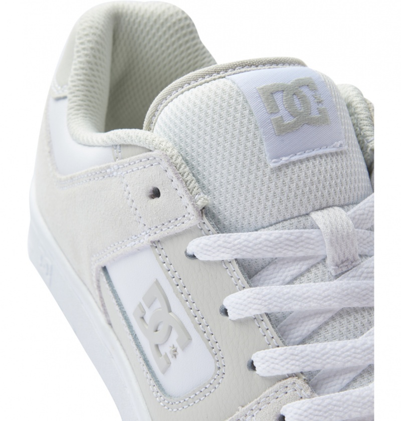 Grey / White DC Shoes Manteca - Leather Shoes | PAGYXE-081