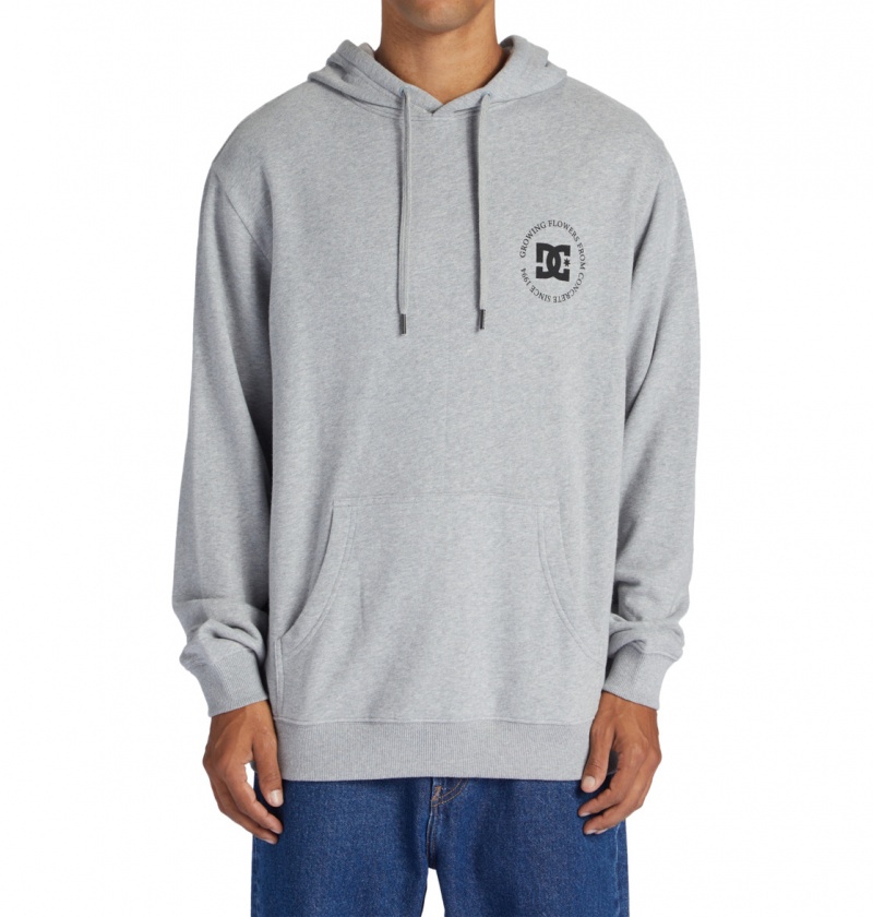 Heather Grey DC Shoes Concrete - Hoodie | GURESY-863