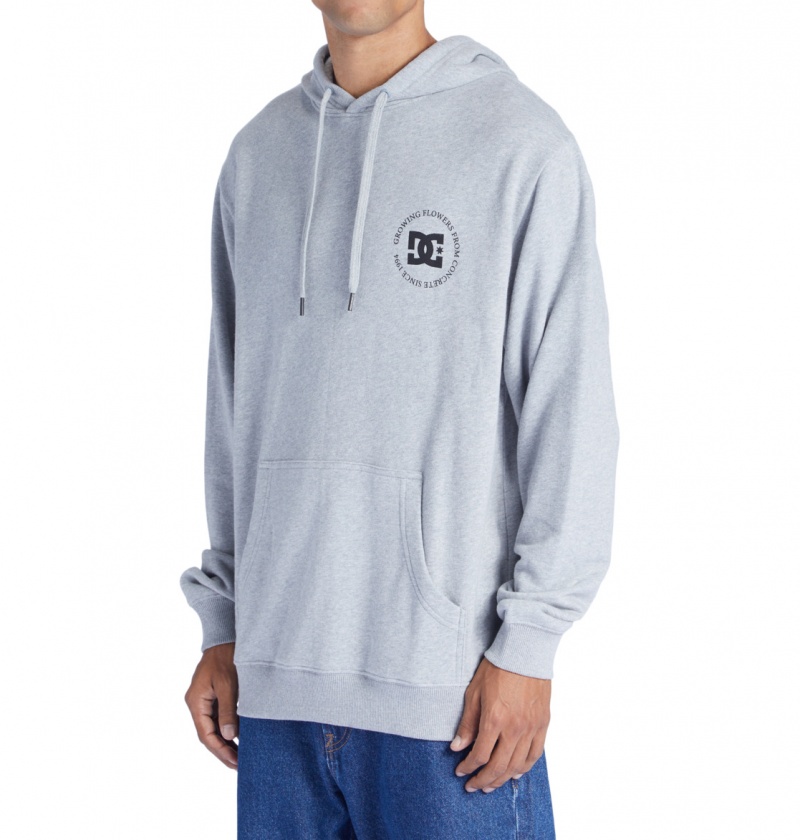 Heather Grey DC Shoes Concrete - Hoodie | GURESY-863