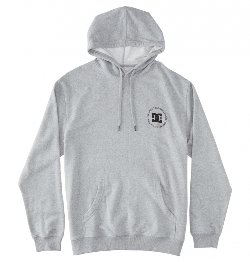 Heather Grey DC Shoes Concrete - Hoodie | GURESY-863