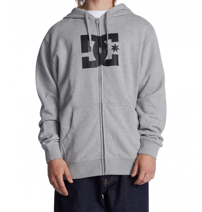 Heather Grey DC Shoes DC Star - Zip-Up Hoodie | OKEJBQ-834