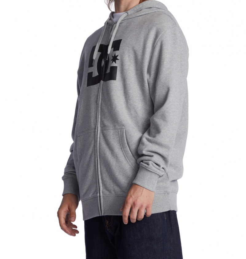 Heather Grey DC Shoes DC Star - Zip-Up Hoodie | OKEJBQ-834