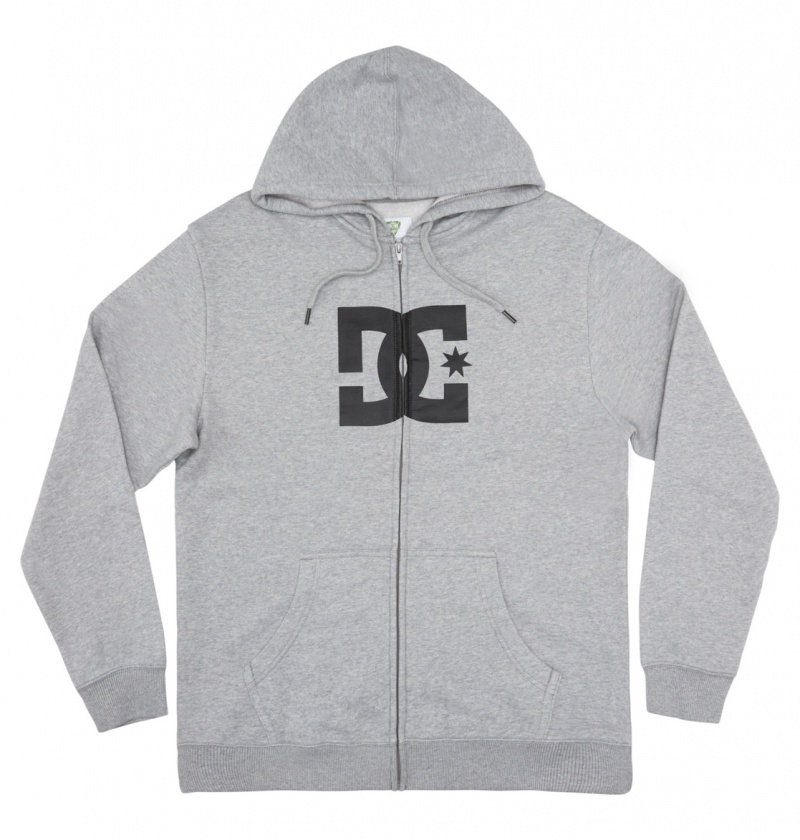 Heather Grey DC Shoes DC Star - Zip-Up Hoodie | OKEJBQ-834