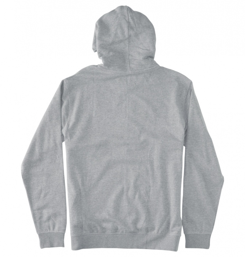 Heather Grey DC Shoes Optics - Zip-Up Hoodie | JDKAGO-293