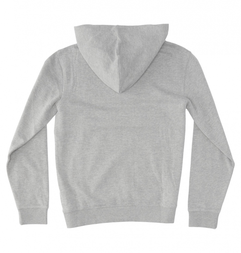 Heather Grey DC Shoes Optics - Zip-Up Hoodie 10-16 | SNCOVW-732