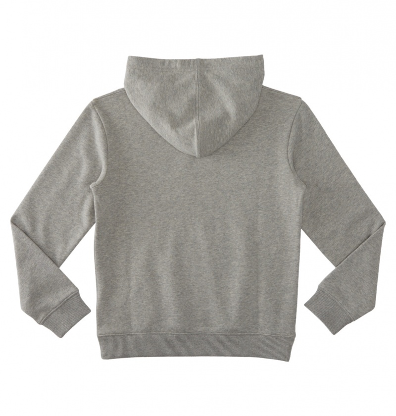 Heather Grey DC Shoes Orientation - Pullover Hoodie 10-16 | MHIANT-490