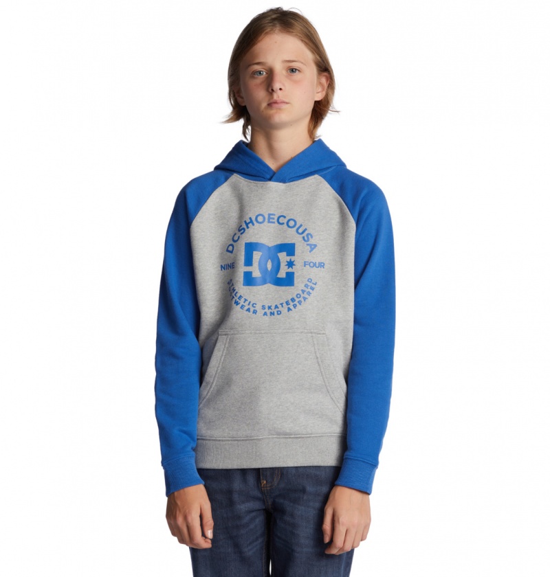 Heather Grey / Nautical Blue DC Shoes DC Star Pilot - Hoodie 8-16 | XAZELB-697