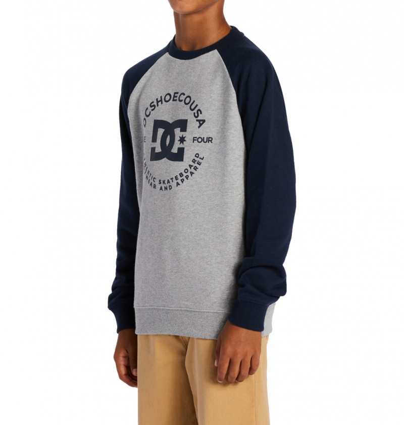 Heather Grey / Navy Blazer DC Shoes DC Star Pilot - Sweatshirt 8-16 | AUIOFN-761