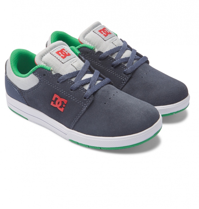 Heather Grey / Navy DC Shoes Crisis 2 - Shoes | IUBECP-045