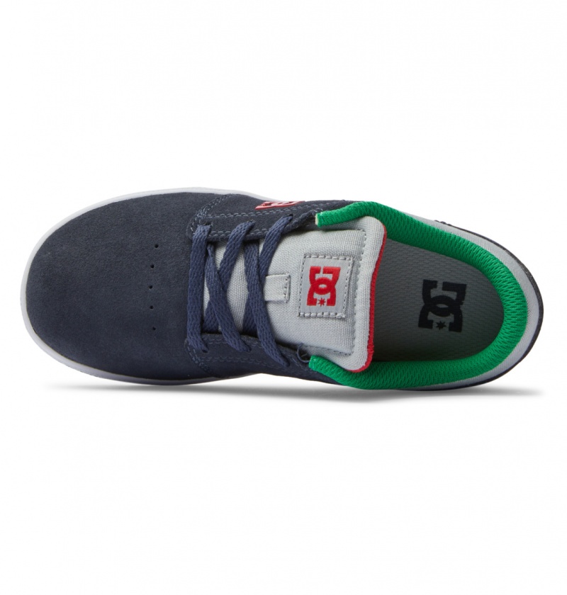 Heather Grey / Navy DC Shoes Crisis 2 - Shoes | IUBECP-045