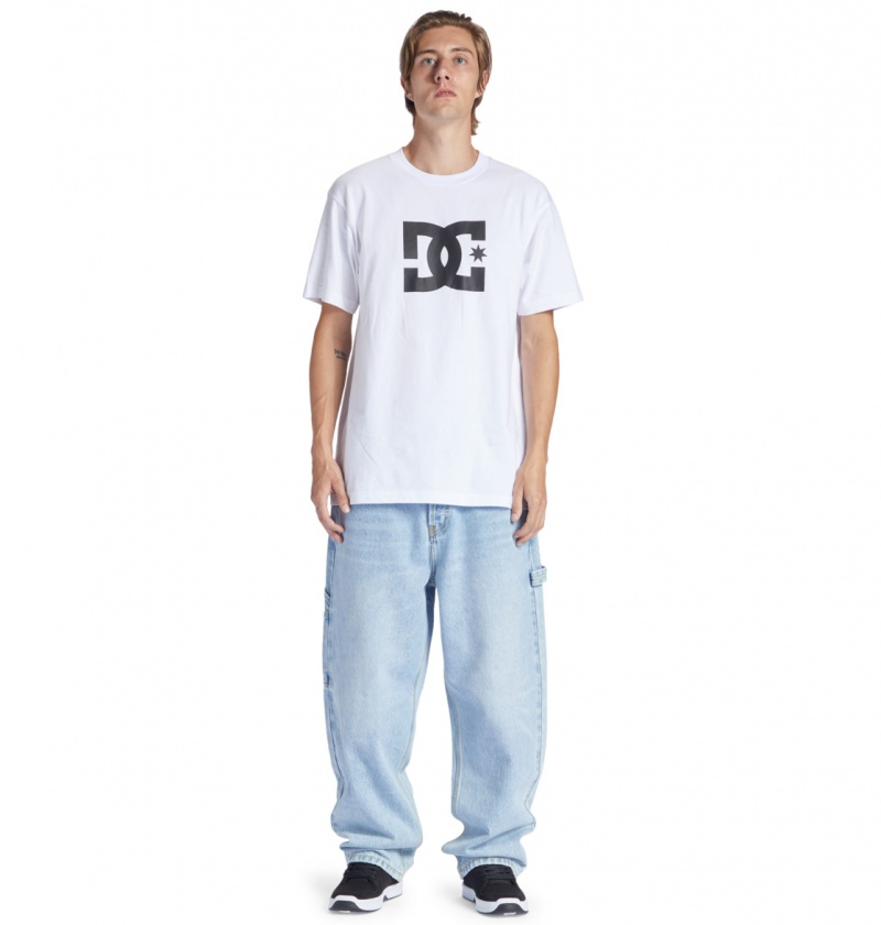 Indigo Light DC Shoes Worker - Baggy Carpenter Jeans | XRPATW-728