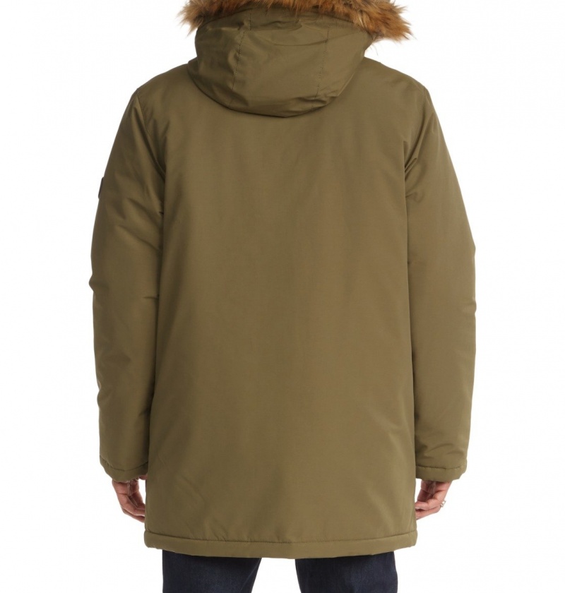 Ivy Green DC Shoes Bamberg - Water-Resistant Parka | SGROQT-485