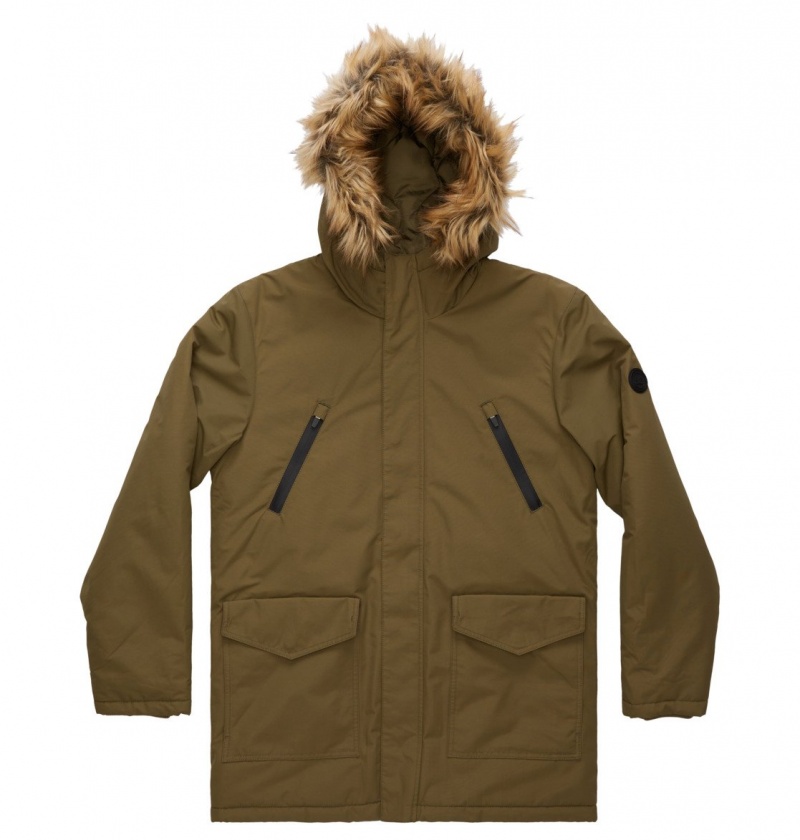 Ivy Green DC Shoes Bamberg - Water-Resistant Parka | SGROQT-485