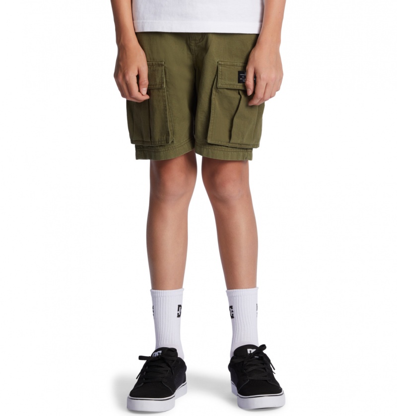 Ivy Green DC Shoes Tundra - Cargo Shorts 8-16 | XRFNDC-406