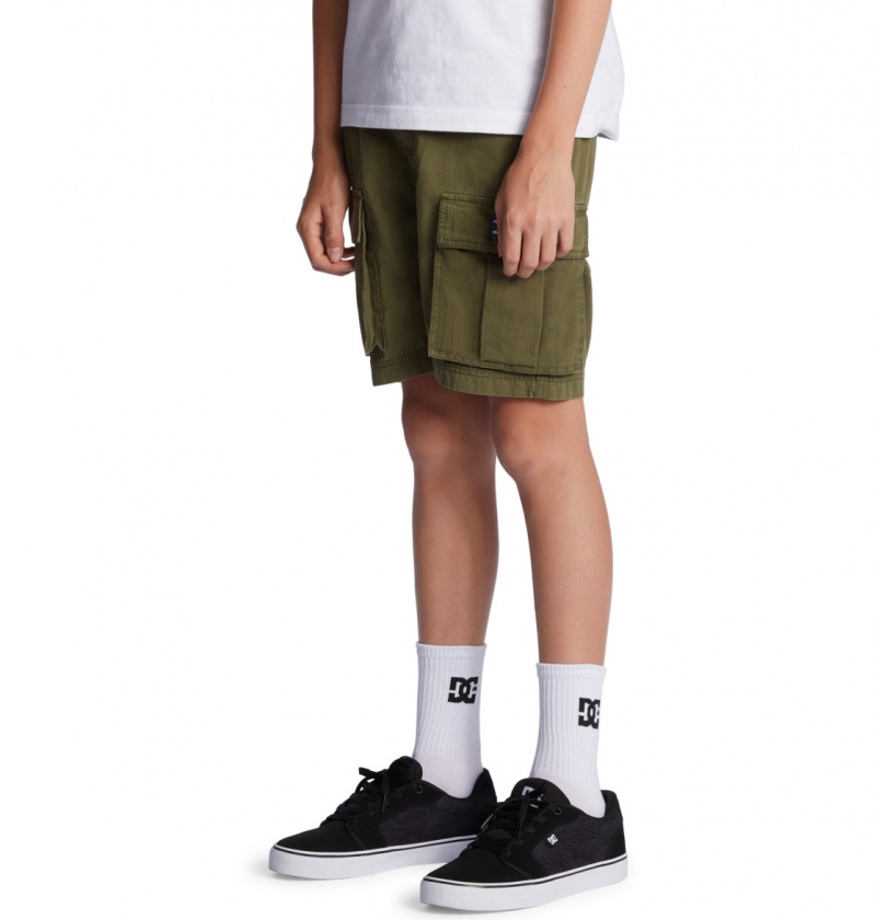 Ivy Green DC Shoes Tundra - Cargo Shorts 8-16 | XRFNDC-406