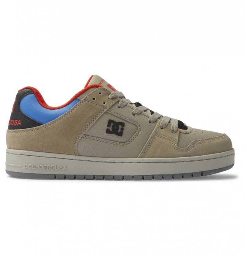 Light Camel DC Shoes Manteca SE - Leather Shoes | CSLEVX-234