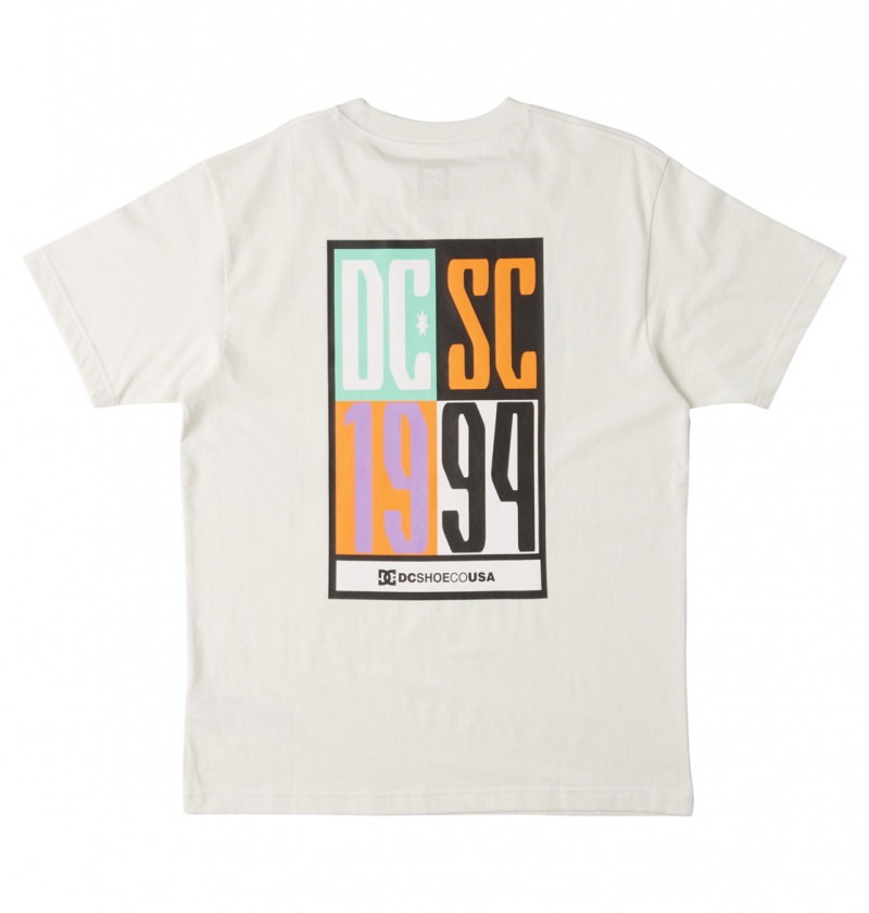 Lily White DC Shoes Sportster - Crew Neck T-shirt | SPVJHF-289