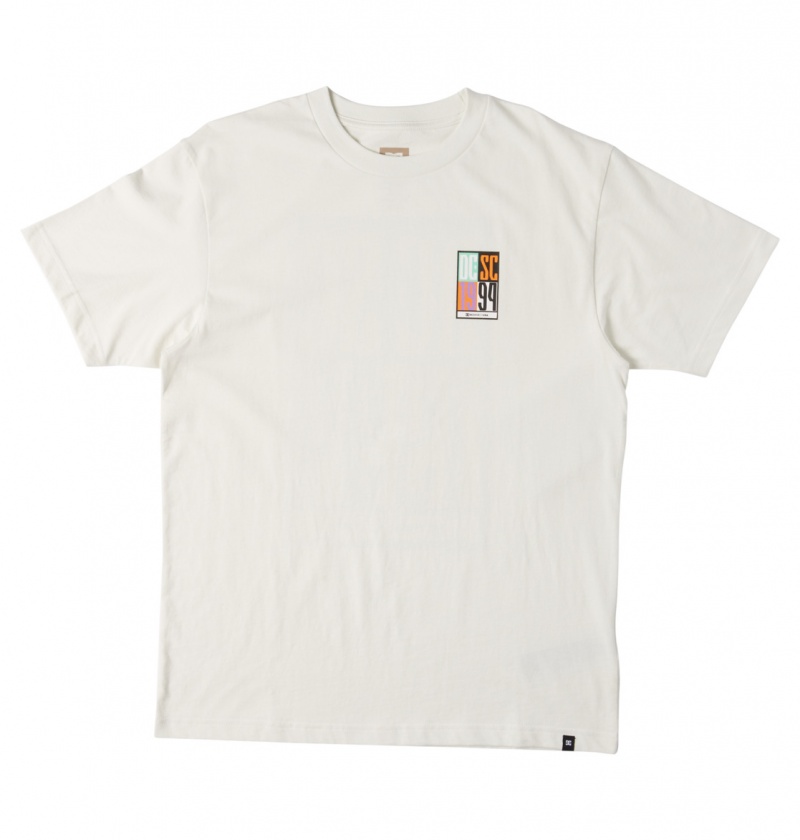 Lily White DC Shoes Sportster - Crew Neck T-shirt | SPVJHF-289