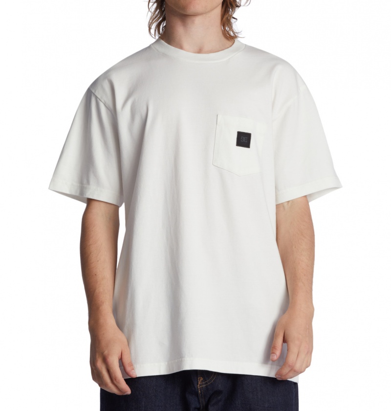 Lily White Garment Dye DC Shoes DC 1994 - Short Sleeve T-Shirt | EZCFWK-864