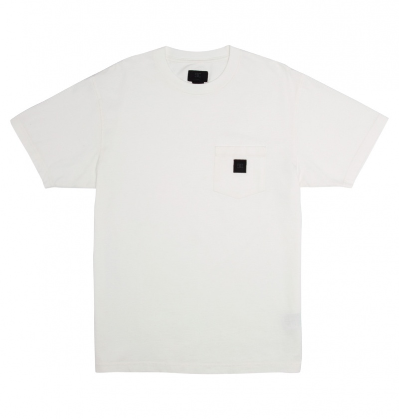 Lily White Garment Dye DC Shoes DC 1994 - Short Sleeve T-Shirt | EZCFWK-864