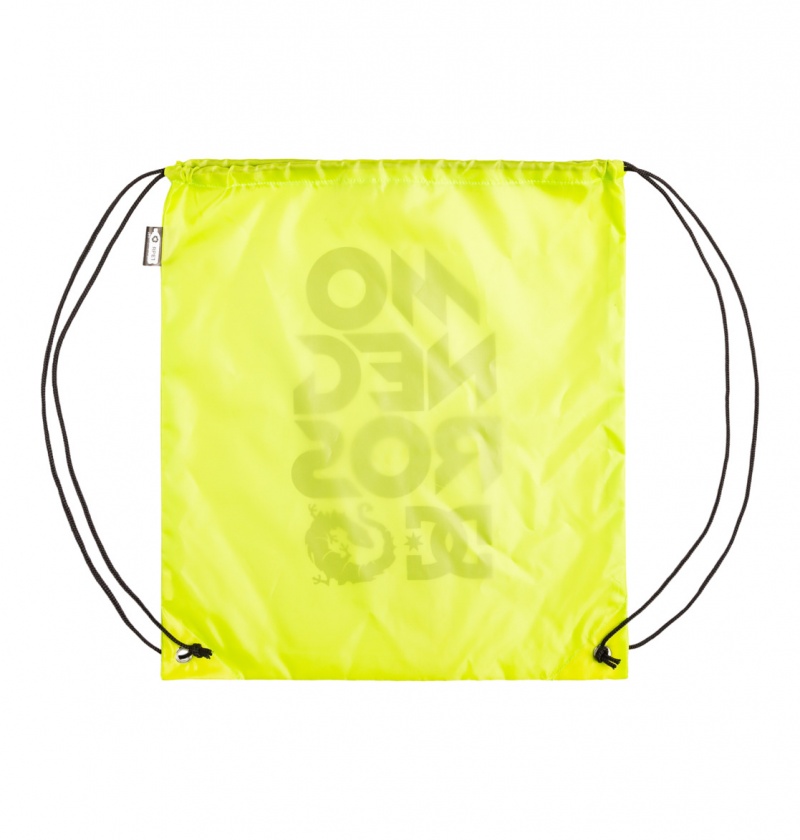 Lime Green DC Shoes x Monegros - Cinch Bag | PCHRWO-954