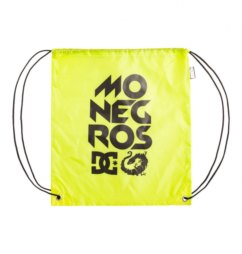 Lime Green DC Shoes x Monegros - Cinch Bag | PCHRWO-954