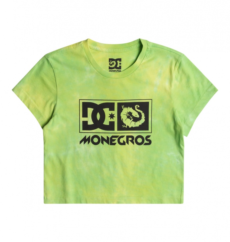 Lime Green DC Shoes x Monegros - Crop Top | CTHFXK-098