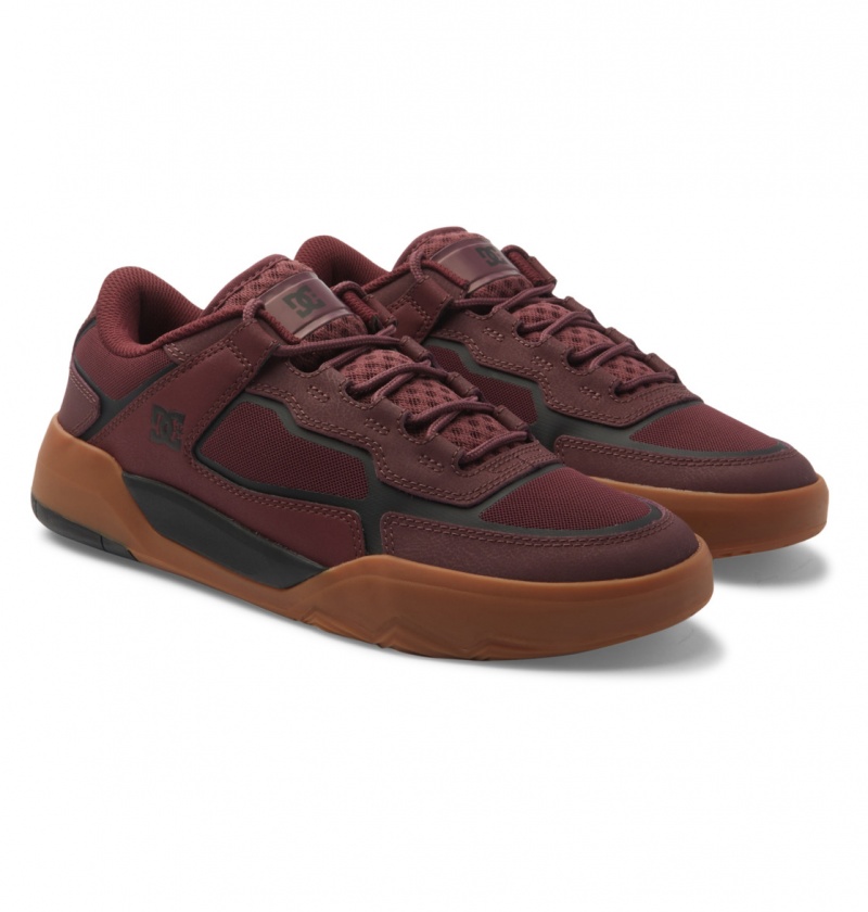 Maroon DC Shoes DC Metric - Leather Shoes | VXNKCM-965