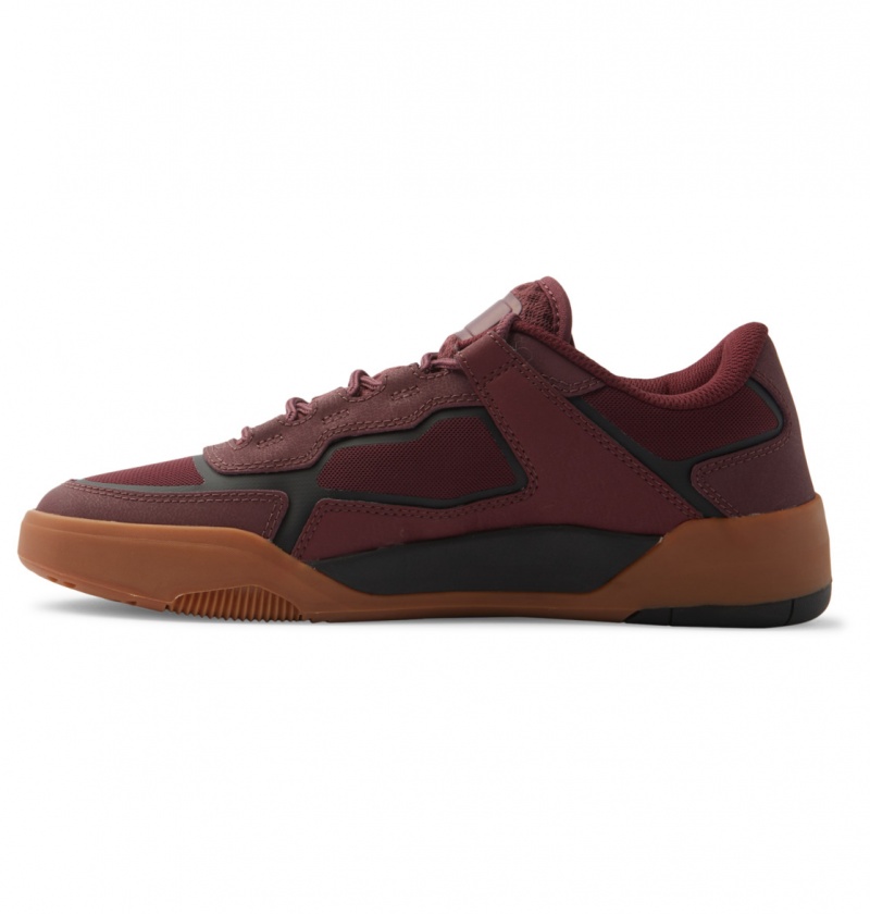 Maroon DC Shoes DC Metric - Leather Shoes | VXNKCM-965